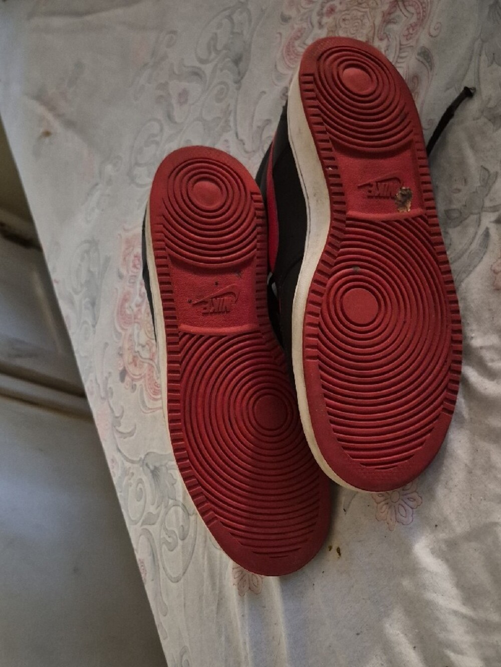 Nikw Black and Red NightCourt High-Top Sneakers - Picture 8 of 9